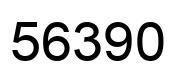 Number 56390 black image