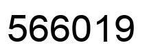 Number 566019 black image