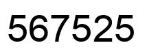 Número 567525 imagen negro