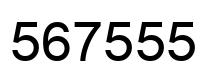 Número 567555 imagen negro