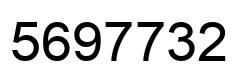 Número 5697732 imagen negro