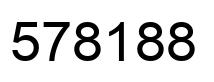 Number 578188 black image