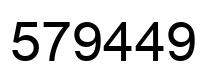Número 579449 imagen negro