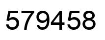 Número 579458 imagen negro