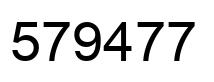 Número 579477 imagen negro