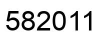 Number 582011 black image