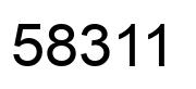 Number 58311 black image