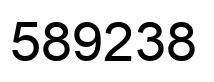 Number 589238 black image
