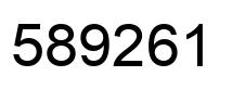 Number 589261 black image