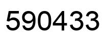 Número 590433 imagen negro