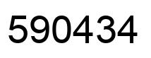Número 590434 imagen negro