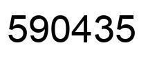 Número 590435 imagen negro