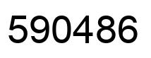 Number 590486 black image