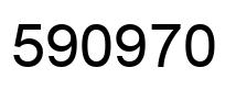 Number 590970 black image