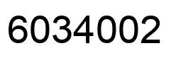 Number 6034002 black image