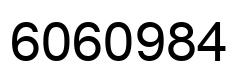 Number 6060984 black image