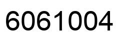 Number 6061004 black image