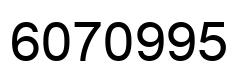 Number 6070995 black image
