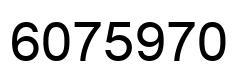 Number 6075970 black image