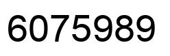 Number 6075989 black image