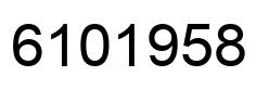 Número 6101958 imagen negro