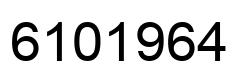Número 6101964 imagen negro
