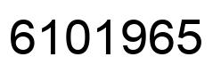 Número 6101965 imagen negro