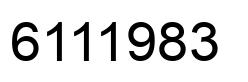 Número 6111983 imagen negro
