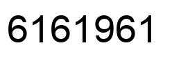 Number 6161961 black image