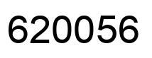 Number 620056 black image