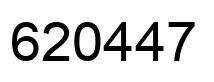 Número 620447 imagen negro