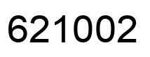 Number 621002 black image