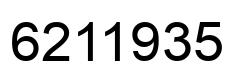 Number 6211935 black image