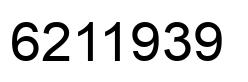 Number 6211939 black image