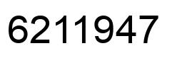 Number 6211947 black image