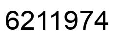 Number 6211974 black image