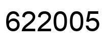 Number 622005 black image