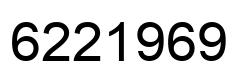 Number 6221969 black image
