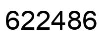 Number 622486 black image