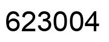 Number 623004 black image