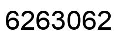 Number 6263062 black image