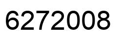 Number 6272008 black image