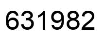 Número 631982 imagen negro