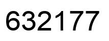 Number 632177 black image
