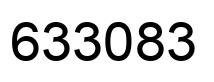 Number 633083 black image