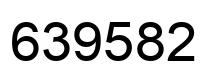 Number 639582 black image