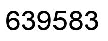 Number 639583 black image