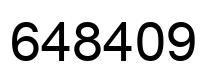 Número 648409 imagen negro