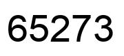 Number 65273 black image