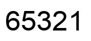 Number 65321 black image